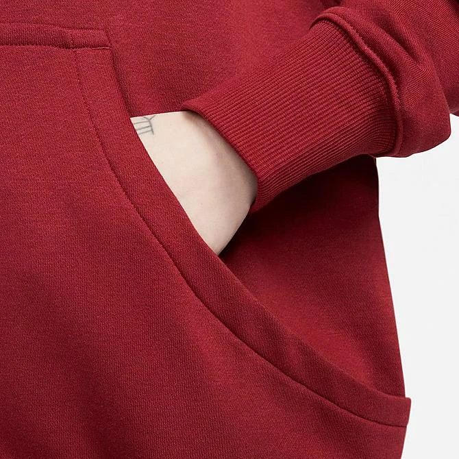 Women's Nike Sportswear Phoenix Fleece Oversized Pullover Hoodie Team Red/White - DQ5860 677 8 Women's Nike Sportswear Phoenix Fleece Oversized Pullover Hoodie Team Red/White - DQ5860 677 - Image 6
