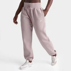 Women's Nike Sportswear Phoenix Fleece Oversized High-Waist Jogger Pants Diffused Taupe/Sail - DQ5887 272