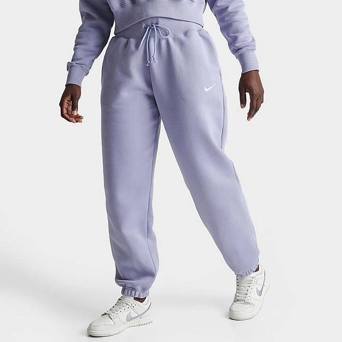 Women's Nike Sportswear Phoenix Fleece Oversized High-Waist Jogger Pants Indigo Haze/Sail - DQ5887 519 3 Women's Nike Sportswear Phoenix Fleece Oversized High-Waist Jogger Pants Indigo Haze/Sail - DQ5887 519
