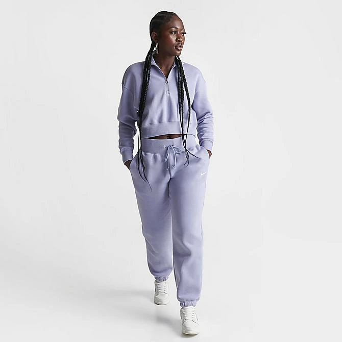 Women's Nike Sportswear Phoenix Fleece Oversized High-Waist Jogger Pants Indigo Haze/Sail - DQ5887 519 4 Women's Nike Sportswear Phoenix Fleece Oversized High-Waist Jogger Pants Indigo Haze/Sail - DQ5887 519 - Image 2
