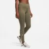 Women's Nike One Therma-FIT Mid-Rise Training Tights Medium Olive/Black - DQ6186 222 -Fashion General Store DQ6186 222 M1