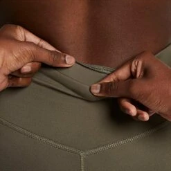 Women's Nike One Therma-FIT Mid-Rise Training Tights Medium Olive/Black - DQ6186 222 -Fashion General Store DQ6186 222 M4