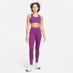 Women's Nike One Therma-FIT Mid-Rise Training Tights Viotech/Black - DQ6186 503 -Fashion General Store DQ6186 503 M3