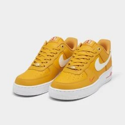 Women's Nike Air Force 1 Low SE 40 Years Casual Shoes Yellow Ochre/Sail/White/Team Orange/Metallic Gold - DQ7582 700 -Fashion General Store DQ7582 700 P2