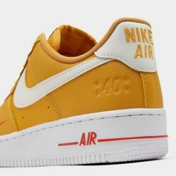 Women's Nike Air Force 1 Low SE 40 Years Casual Shoes Yellow Ochre/Sail/White/Team Orange/Metallic Gold - DQ7582 700 -Fashion General Store DQ7582 700 P3