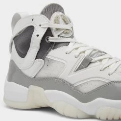 Nike Women's Jordan Jumpman Two Trey Casual Shoes Medium Grey/Summit White/White - DR9631 002 -Fashion General Store DR9631 002 P3