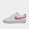 Women's Nike Court Vision Low Next Nature Casual Shoes White/Sea Coral/Volt/Black - DR9885 101 -Fashion General Store DR9885 101 P1