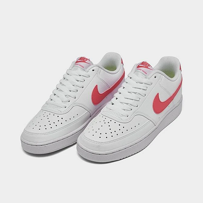 Women's Nike Court Vision Low Next Nature Casual Shoes White/Sea Coral/Volt/Black - DR9885 101 4 Women's Nike Court Vision Low Next Nature Casual Shoes White/Sea Coral/Volt/Black - DR9885 101 - Image 2