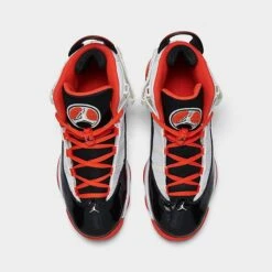 Nike Big Kids' Jordan 6 Rings Basketball Shoes White/Team Orange/Black/Sail - DV1345 108 -Fashion General Store DV1345 108 P5