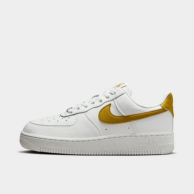 Women's Nike Air Force 1 '07 Low SE Next Nature Casual Shoes Summit White/Bronzine/Metallic Silver - DV3808 101 3 Women's Nike Air Force 1 '07 Low SE Next Nature Casual Shoes Summit White/Bronzine/Metallic Silver - DV3808 101