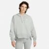 Women's Nike Sportswear Club Fleece Hoodie Dark Grey Heather/White - DV5645 063 -Fashion General Store DV5645 063 M1