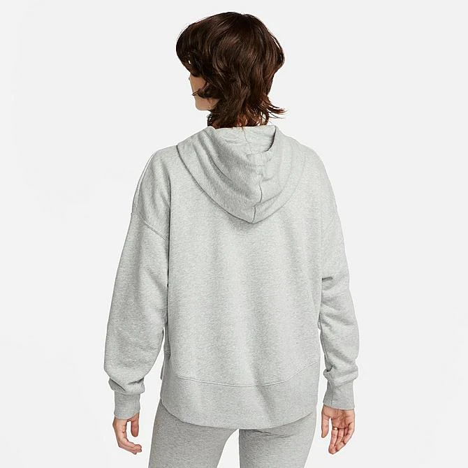 Women's Nike Sportswear Club Fleece Hoodie Dark Grey Heather/White - DV5645 063 5 Women's Nike Sportswear Club Fleece Hoodie Dark Grey Heather/White - DV5645 063 - Image 3