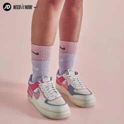 Women's Nike Air Force 1 Shadow Casual Shoes Sail/Sea Coral/Indigo Haze/Coral Chalk - DV7449 101