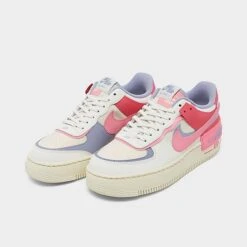 Women's Nike Air Force 1 Shadow Casual Shoes Sail/Sea Coral/Indigo Haze/Coral Chalk - DV7449 101 -Fashion General Store DV7449 101 P3
