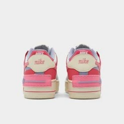 Women's Nike Air Force 1 Shadow Casual Shoes Sail/Sea Coral/Indigo Haze/Coral Chalk - DV7449 101 -Fashion General Store DV7449 101 P4