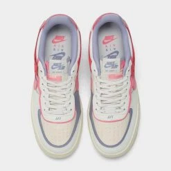 Women's Nike Air Force 1 Shadow Casual Shoes Sail/Sea Coral/Indigo Haze/Coral Chalk - DV7449 101 -Fashion General Store DV7449 101 P5