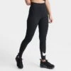 Women's Nike Sportswear Classics Essential Swoosh Leggings Black/Sail - DV7795 010 -Fashion General Store DV7795 010 M1