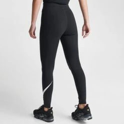Women's Nike Sportswear Classics Essential Swoosh Leggings Black/Sail - DV7795 010 -Fashion General Store DV7795 010 M4
