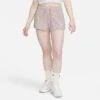 Women's Nike Sportswear Ribbed Jersey Shorts Diffused Taupe/White - DV7862 272 -Fashion General Store DV7862 272 M1