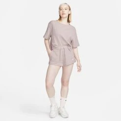 Women's Nike Sportswear Ribbed Jersey Shorts Diffused Taupe/White - DV7862 272 -Fashion General Store DV7862 272 M3