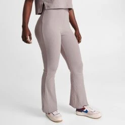 Women's Nike Sportswear High-Waisted Wide Leg Ribbed Jersey Pants Diffused Taupe/White - DV7868 272 10 Women's Nike Sportswear High-Waisted Wide Leg Ribbed Jersey Pants Diffused Taupe/White - DV7868 272 -Fashion General Store DV7868 272 M3