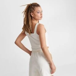 Women's Nike Sportswear Jersey Cami Tank Sail/Black - DV7952 133 -Fashion General Store DV7952 133 M4