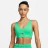 Women's Nike Dri-FIT Indy Plunge Cutout Bra Spring Green/Stadium Green - DV9837 363 -Fashion General Store DV9837 363 M1