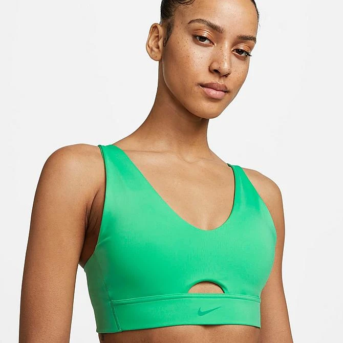 Women's Nike Dri-FIT Indy Plunge Cutout Bra Spring Green/Stadium Green - DV9837 363 6 Women's Nike Dri-FIT Indy Plunge Cutout Bra Spring Green/Stadium Green - DV9837 363 - Image 4