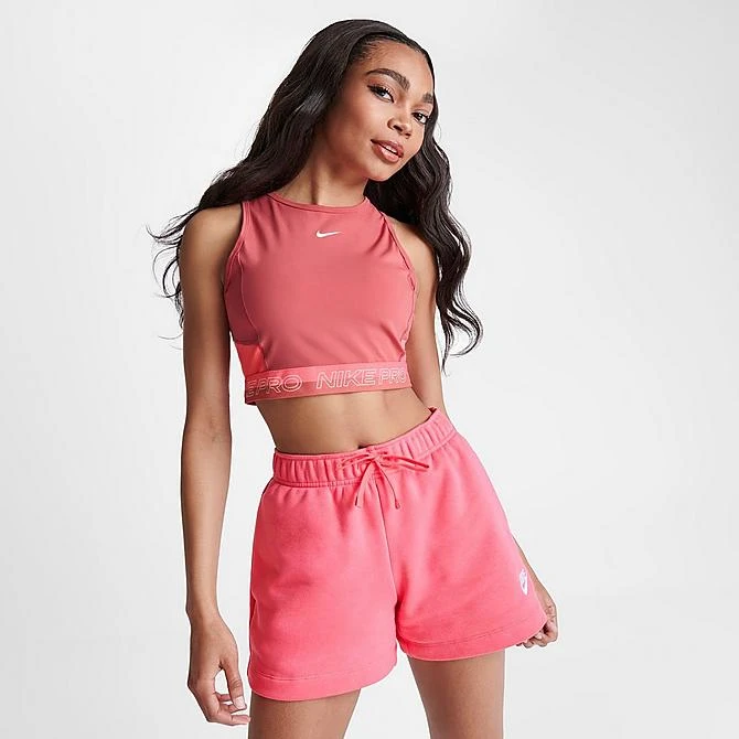 Women's Nike Pro Dri-FIT Crop Tank Adobe/Sea Coral - DX0061 655 5 Women's Nike Pro Dri-FIT Crop Tank Adobe/Sea Coral - DX0061 655 - Image 3