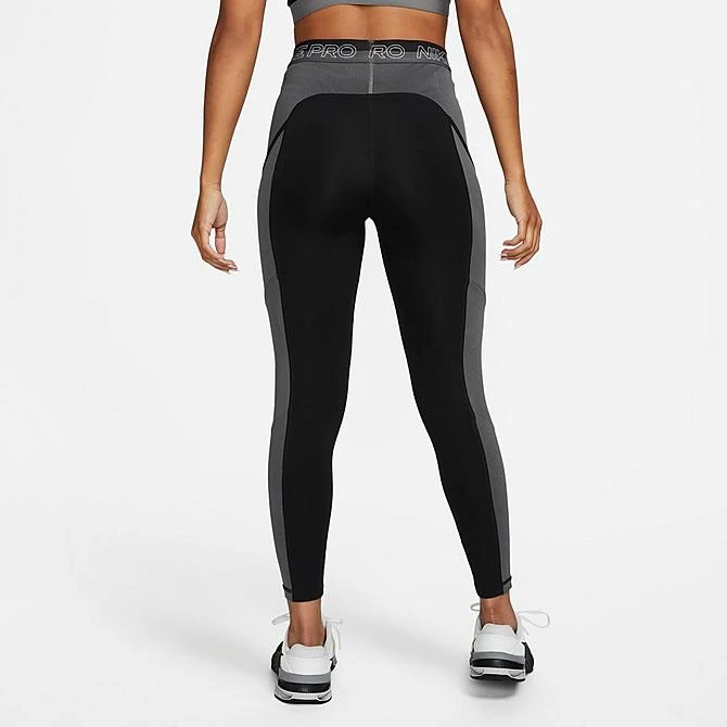 Women's Nike Pro Dri-FIT Training Tights Black/Iron Grey/White - DX0063 010 4 Women's Nike Pro Dri-FIT Training Tights Black/Iron Grey/White - DX0063 010 - Image 2