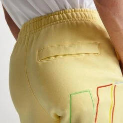 Nike Club Fleece+ Futura Logo Fleece Sweatpants Lemon Chiffon - DX0547 706 -Fashion General Store DX0547 706 M6