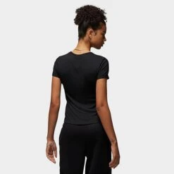 Nike Women's Jordan Slim Fit T-Shirt Black - DZ3217 010 -Fashion General Store DZ3217 010 M3
