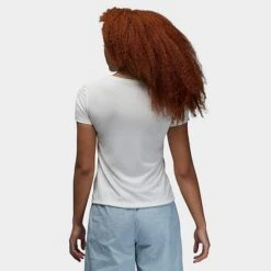 Nike Women's Jordan Slim Fit T-Shirt Sail - DZ3217 100 -Fashion General Store DZ3217 100 M3