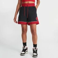 Nike Women's Jordan Drawcord Diamond Shorts Black/Gym Red/White - DZ3352 010 10 Nike Women's Jordan Drawcord Diamond Shorts Black/Gym Red/White - DZ3352 010 -Fashion General Store DZ3352 010 M3