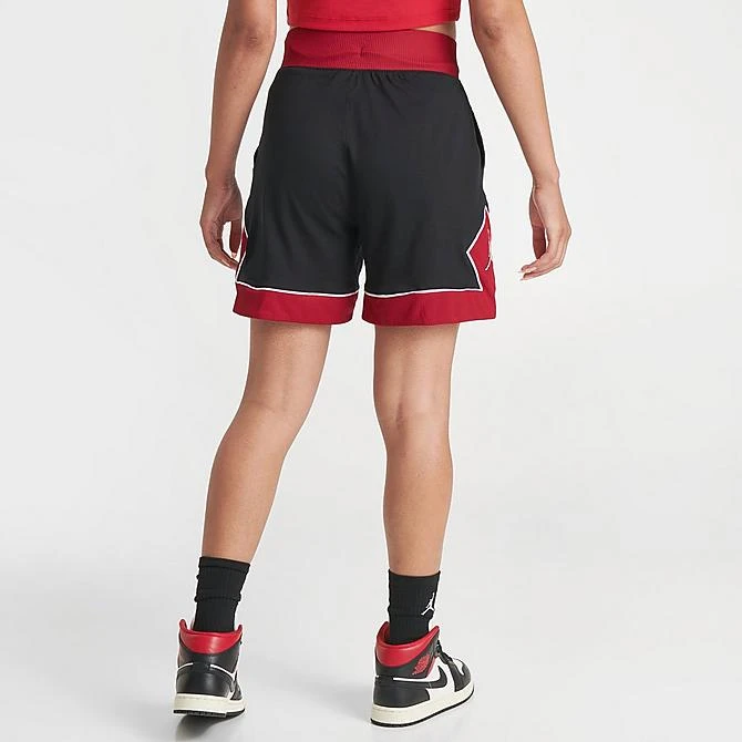 Nike Women's Jordan Drawcord Diamond Shorts Black/Gym Red/White - DZ3352 010 6 Nike Women's Jordan Drawcord Diamond Shorts Black/Gym Red/White - DZ3352 010 - Image 4