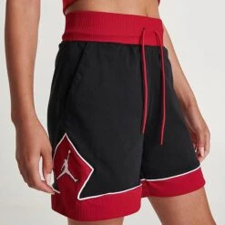 Nike Women's Jordan Drawcord Diamond Shorts Black/Gym Red/White - DZ3352 010 13 Nike Women's Jordan Drawcord Diamond Shorts Black/Gym Red/White - DZ3352 010 -Fashion General Store DZ3352 010 M6