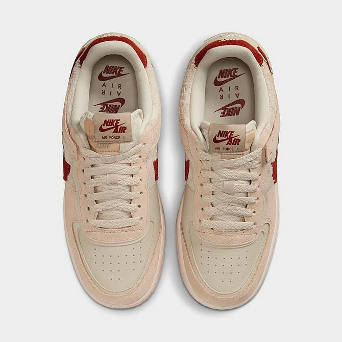 Women's Nike Air Force 1 Shadow Casual Shoes Shimmer/Mars Stone/Sanddrift/Pearl White - DZ4705 200 7 Women's Nike Air Force 1 Shadow Casual Shoes Shimmer/Mars Stone/Sanddrift/Pearl White - DZ4705 200 - Image 5