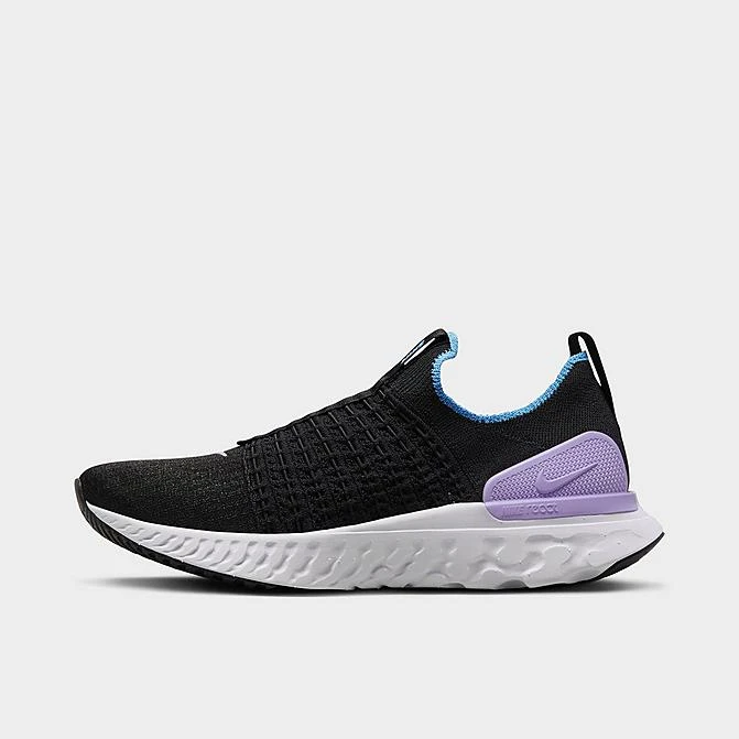 Women's Nike React Phantom Run Flyknit 2 Running Shoes Black/Barely Grape/University Blue/Lilac - DZ5213 001 3 Women's Nike React Phantom Run Flyknit 2 Running Shoes Black/Barely Grape/University Blue/Lilac - DZ5213 001