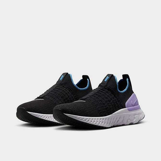 Women's Nike React Phantom Run Flyknit 2 Running Shoes Black/Barely Grape/University Blue/Lilac - DZ5213 001 4 Women's Nike React Phantom Run Flyknit 2 Running Shoes Black/Barely Grape/University Blue/Lilac - DZ5213 001 - Image 2