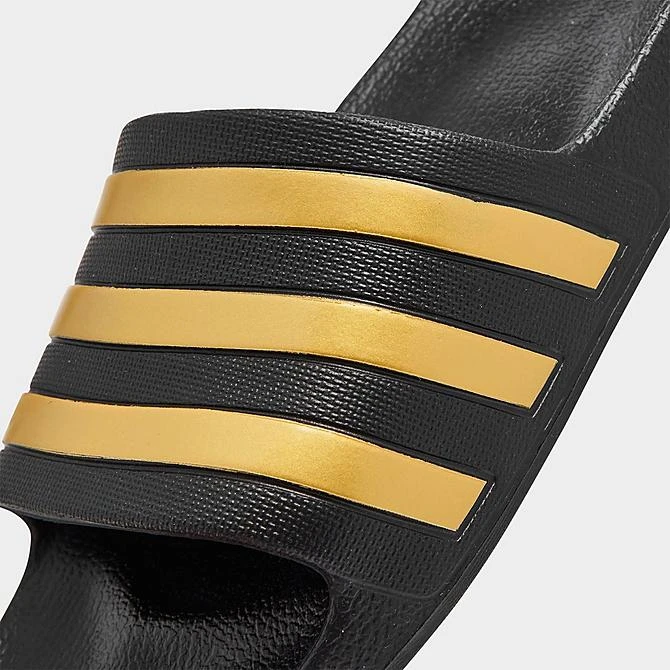 Women's Adidas Originals Adilette Aqua Slide Sandals Black/Gold - EG1758 001 5 Women's Adidas Originals Adilette Aqua Slide Sandals Black/Gold - EG1758 001 - Image 3