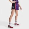 Women's Mitchell & Ness Toronto Raptors NBA Swingman Shorts Purple - EL18123X PPL 2 Women's Mitchell & Ness Toronto Raptors NBA Swingman Shorts Purple - EL18123X PPL -Fashion General Store EL18123X PPL M1