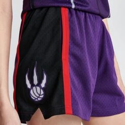 Women's Mitchell & Ness Toronto Raptors NBA Swingman Shorts Purple - EL18123X PPL -Fashion General Store EL18123X PPL M6