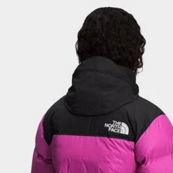 Women's The North Face 1996 Retro Nuptse Jacket Purple Cactus Flower/TNF Black - F0A3XEOY 520 -Fashion General Store F0A3XEOY 520 M5