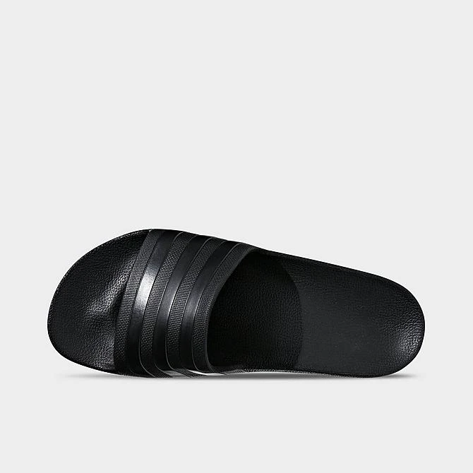 Women's Adidas Originals Adilette Aqua Slide Sandals Black/Black/Black - F35550 001 7 Women's Adidas Originals Adilette Aqua Slide Sandals Black/Black/Black - F35550 001 - Image 5
