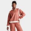 Nike Women's Jordan (Her)itage Quarter-Zip Track Jacket Sky J Orange/Guava Ice - FB5134 810