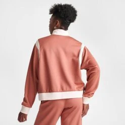 Nike Women's Jordan (Her)itage Quarter-Zip Track Jacket Sky J Orange/Guava Ice - FB5134 810 -Fashion General Store FB5134 810 M4