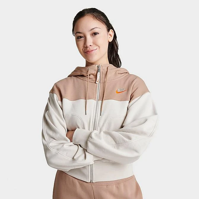 Women's Nike Sportswear City Utility Full-Zip Hoodie Light Orewood - FB7211 104 3 Women's Nike Sportswear City Utility Full-Zip Hoodie Light Orewood - FB7211 104