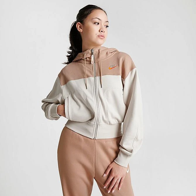 Women's Nike Sportswear City Utility Full-Zip Hoodie Light Orewood - FB7211 104 5 Women's Nike Sportswear City Utility Full-Zip Hoodie Light Orewood - FB7211 104 - Image 3