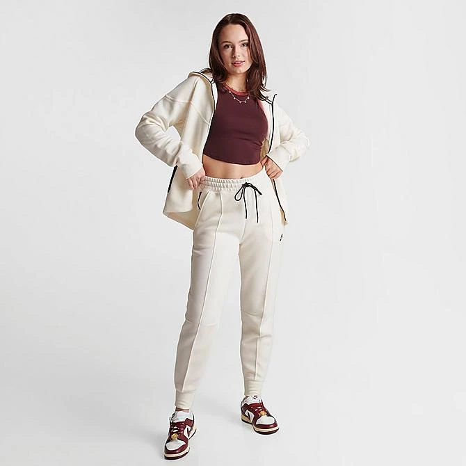 Women's Nike Sportswear Tech Fleece Jogger Pants Ivory - FB8330 110 4 Women's Nike Sportswear Tech Fleece Jogger Pants Ivory - FB8330 110 - Image 2