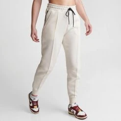 Women's Nike Sportswear Tech Fleece Jogger Pants Ivory - FB8330 110 10 Women's Nike Sportswear Tech Fleece Jogger Pants Ivory - FB8330 110 -Fashion General Store FB8330 110 M3